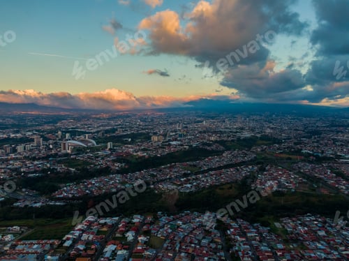 Preview: Beautiful Aerial View Of San Jose City In Costa Rica