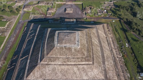 Preview: Beautiful Aerial View Of The Mexican Pyramids Of Teotihuacan Sun And Moon