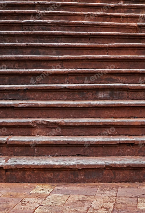 Preview: Rustic Baroque Staircase In Historical City Of Serro, Minas Gerais, Brazil