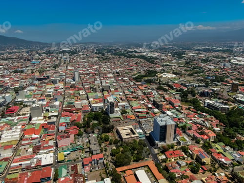 Preview: Beautiful Aerial View Of The Town Of San Pedro Costa Rica