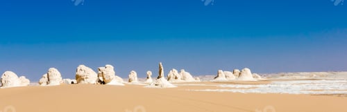 Preview: The White Desert At Farafra In The Sahara Of Egypt. Africa.
