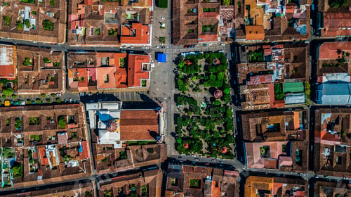 Preview: Magnificent Granada'S Central Park Seen From The Sky, In Nicaragua