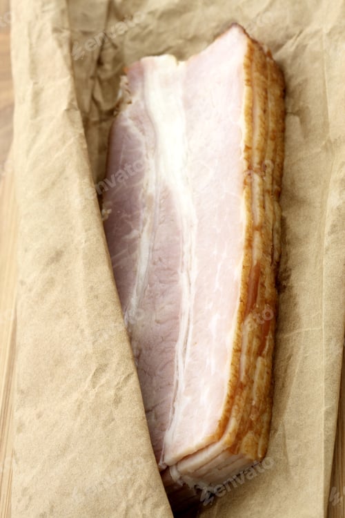 Preview: Fresh Bacon Specially Smoked And Cured . Very Popular Around The World And Produced In Dozens Of