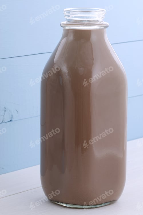 Preview: Delicious Fresh Chocolate Milk, On Vintage Styling.
