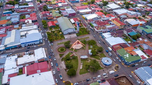 Preview: Beautiful Aerial View Of The Town Of Canas Guanacaste, Costa Rica