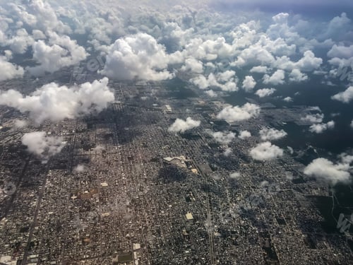 Preview: Beautiful Aerial View Of The Chicago Suburbs Seen From The Airplane