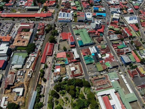 Preview: Beautiful Aerial View Of The Town Of San Pedro Costa Rica