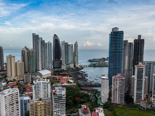 Preview: Beautiful Aerial View Of The Panama City Buildings Parks And Marina