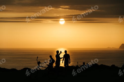 Preview: A Couple Taking A Selfies In Front Of The Sea