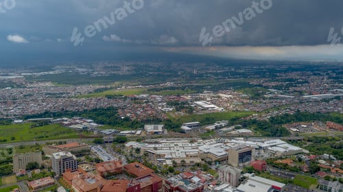 Preview: Beautiful Aerial View Of The Town Of Canas Guanacaste, Costa Rica