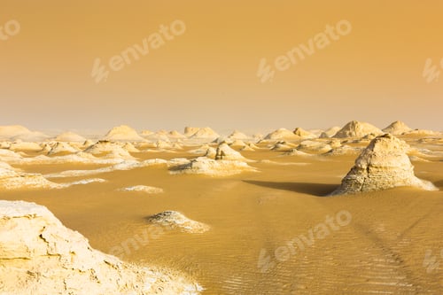 Preview: White Desert At Farafra In The Sahara Of Egypt. Africa.