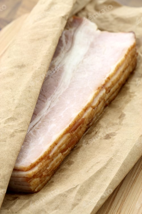 Preview: Fresh Bacon Specially Smoked And Cured . Very Popular Around The World And Produced In Dozens Of