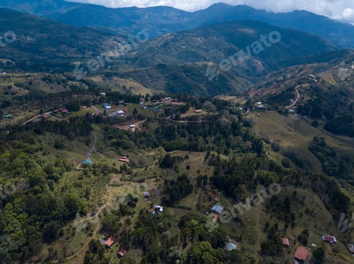 Preview: Aerial View Of The Mountains, Sky And Clouds