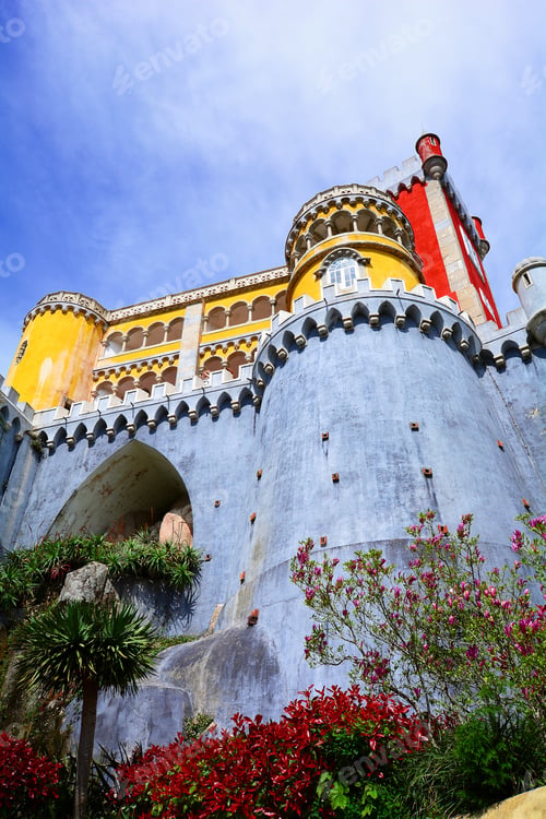 Preview: Palace Da Pena, Beautiful Castle In Lisbon, Portugal.