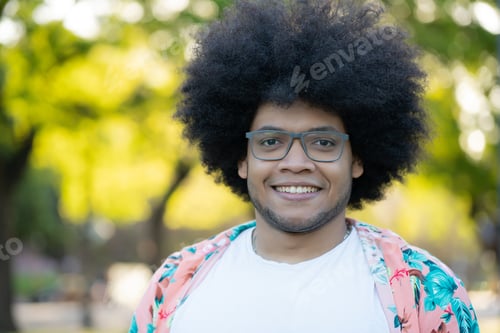 Preview: Portrait Of Young Latin Man Outdoors.