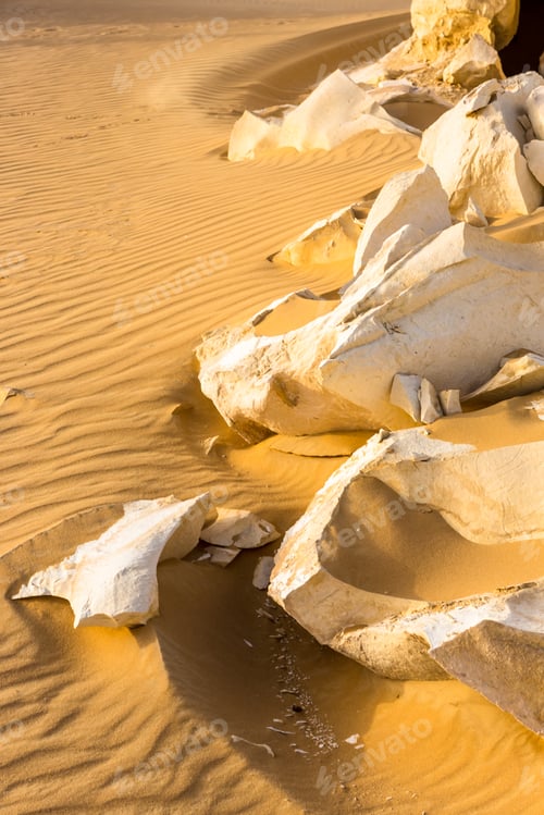 Preview: White Desert At Farafra In The Sahara Of Egypt. Africa.