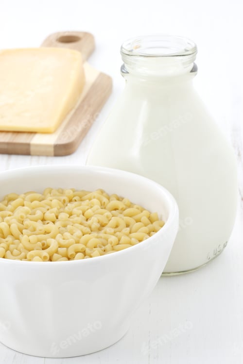 Preview: Delicious Macaroni And Cheese Gourmet Ingredients, A Welcomed Meal For Adults And Kids Dinner.