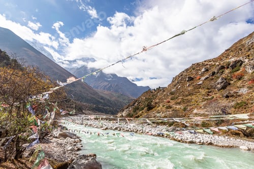 Preview: Ama Dablam Mountain. Trekking Everest Base Camp. Nepal. Asia.