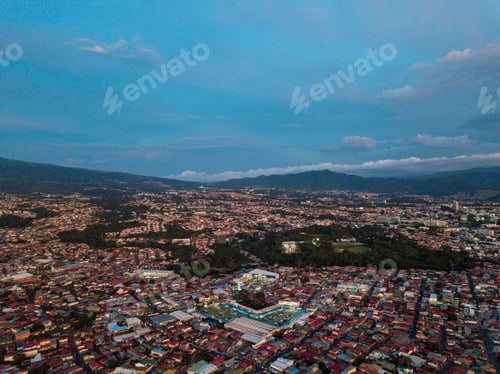 Preview: Beautiful Aerial View Of Escazu Costa Rica
