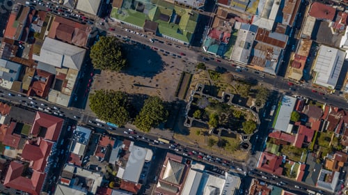 Preview: Beautiful Aerial View Of The Church Ruins In Cartago Costa Rica
