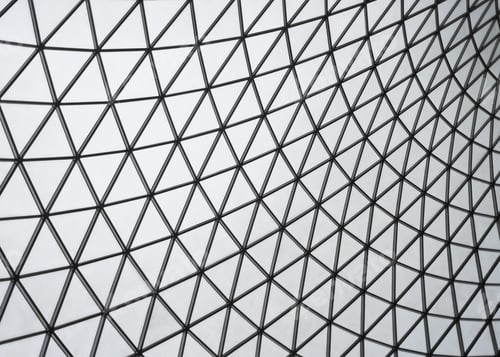 Preview: Pattern Of Triangles On A Building Glasspattern Of Triangles On A Modern Building Glass Backgorund