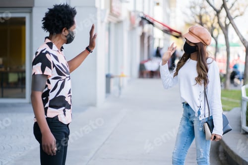 Preview: Couple Wave Hand To Say Hello.