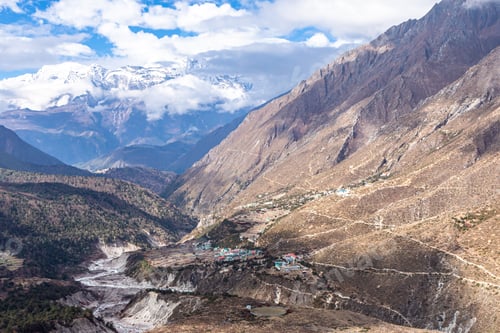 Preview: Ama Dablam Mountain. Trekking Everest Base Camp. Nepal. Asia.