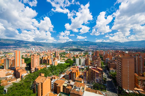 Preview: Panoramic Of Medellin. Sunny Day.