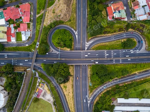 Preview: Beautiful Aerial View Of The Highway Road