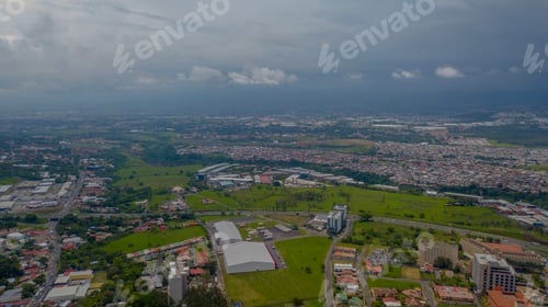Preview: Beautiful Aerial View Of The Town Of Canas Guanacaste, Costa Rica
