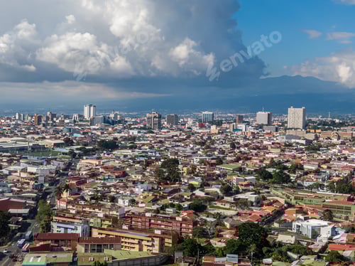 Preview: Beautiful Aerial View Of The City Of San Jose Costa Rica