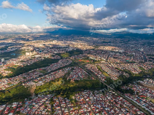 Preview: Beautiful Aerial View Of San Jose City In Costa Rica