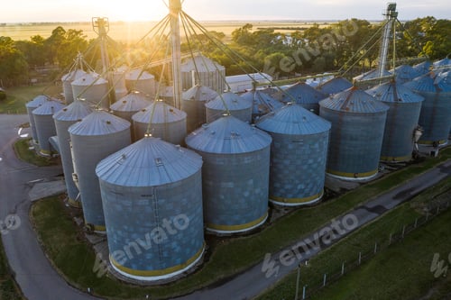 Preview: Grain Storage Steel Silos, Patagonia, Argentina