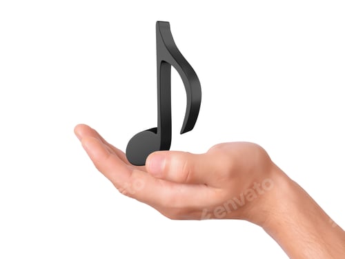 Preview: Music Note. Isolated On White Background