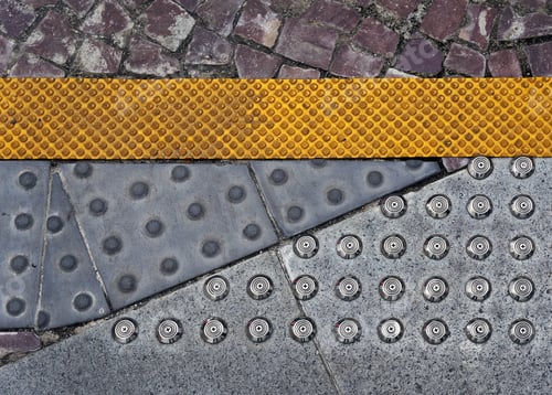 Preview: Warning Bumps For Blind People On Sidewalk
