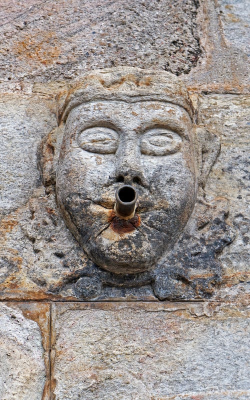 Preview: Ancient Fountain Built In 1759 (Detail) In Historical City Of Ouro Preto, Brazil