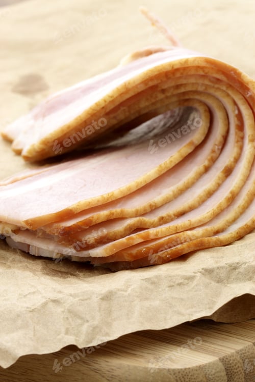Preview: Fresh Bacon Specially Smoked And Cured . Very Popular Around The World And Produced In Dozens Of