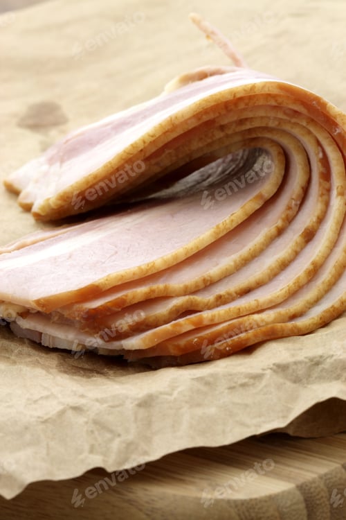 Preview: Fresh Bacon Specially Smoked And Cured . Very Popular Around The World And Produced In Dozens Of