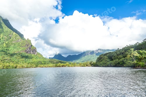 Preview: Moorea Island In The French Polynesia.