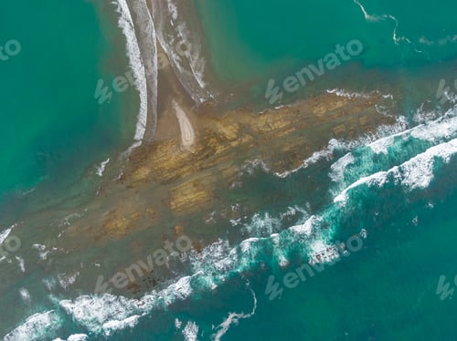 Preview: Beautiful Aerial View Of The Majestic Whale Tale In The Beach Of The National Park Marino Ballena