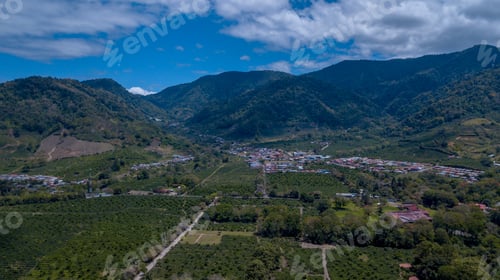 Preview: Beautiful Aerial View Of A Town In The Forest Of Zarcero