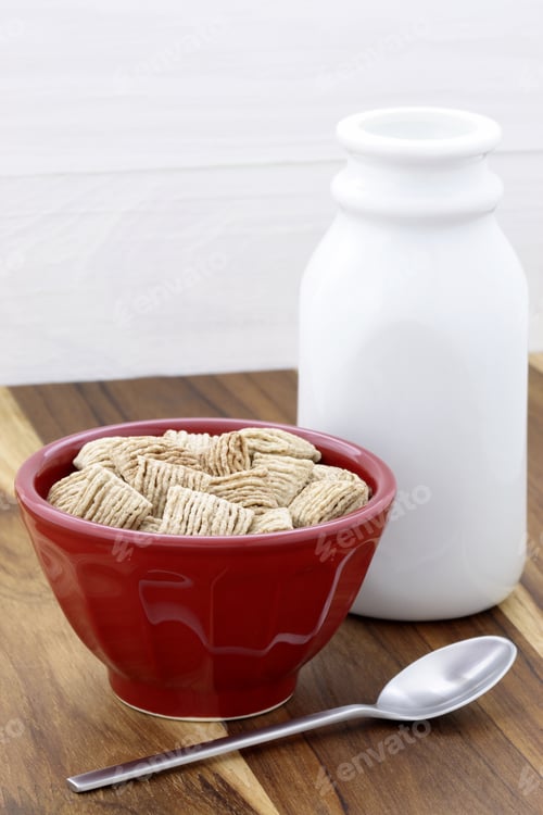 Preview: Delicious And Nutritious Wheat And Oats Cereal, Served In A Beautiful French Cafe Au Lait Bowl