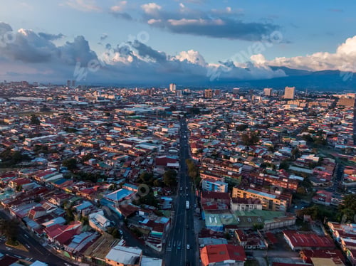 Preview: Beautiful Aerial View Of The City Of San Jose Costa Rica