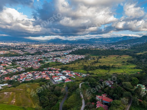 Preview: Beautiful Aerial View Of San Jose City In Costa Rica