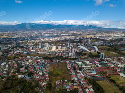 Preview: Beautiful Aerial View Of The City Of San Jose Costa Rica