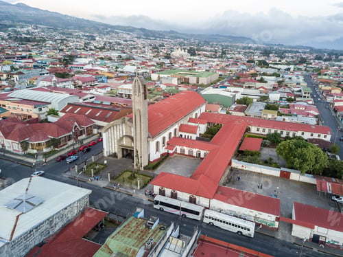 Preview: Beautiful Aerial View Of The Saint Francis Of Assisi Church In Cartago