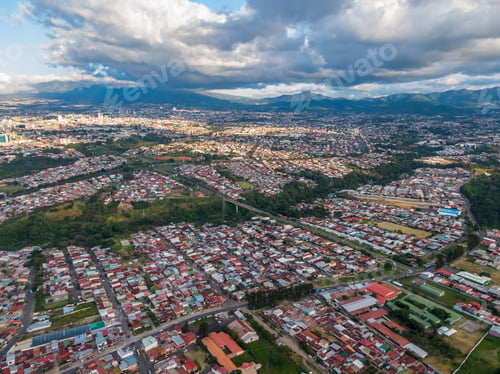 Preview: Beautiful Aerial View Of San Jose City In Costa Rica