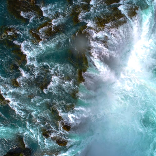 Preview: Amazing Godafoss Waterfall Taken With Drone, Iceland