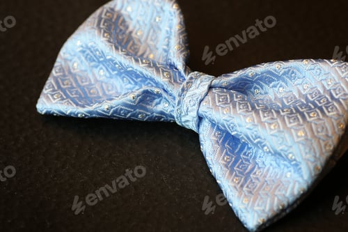 Preview: Blue Bowtie on a Dark Background