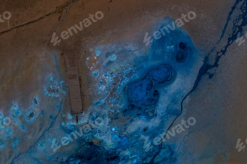 Preview: Icelandic Aerial Photography Captured By Drone.Beautiful Landscape In Hveraronf, In An Area Of